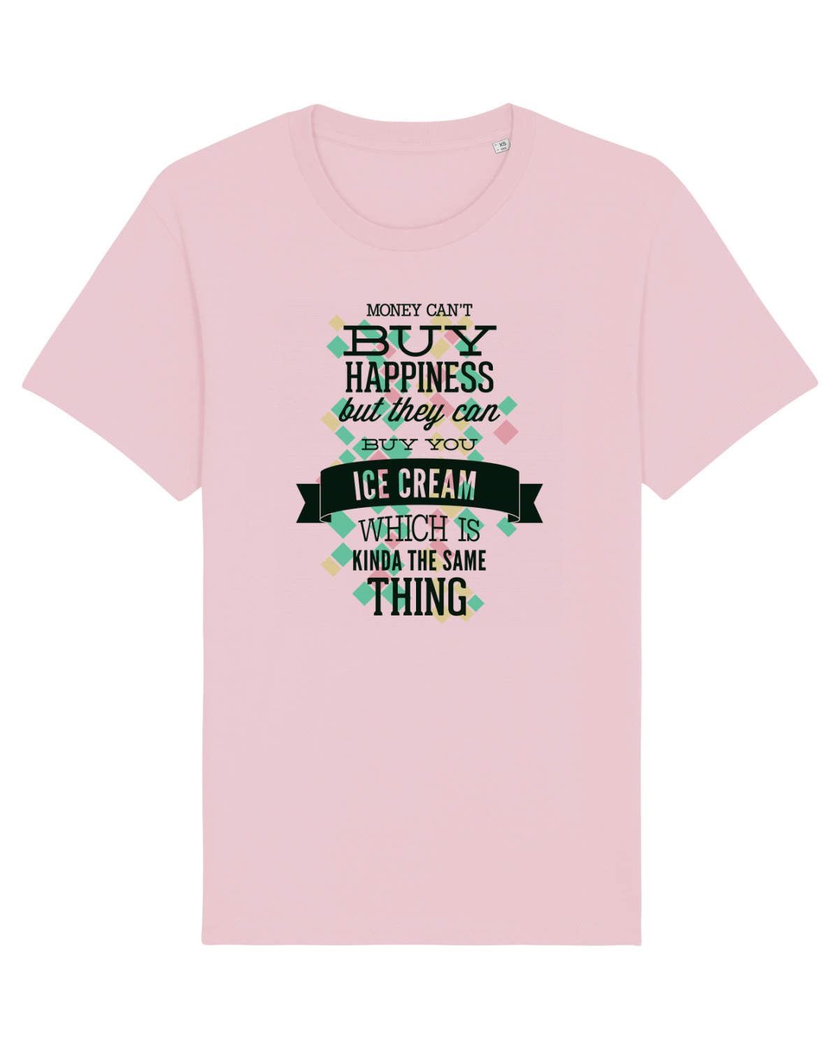 Tricou mânecă scurtă Unisex Rocker Cotton Pink