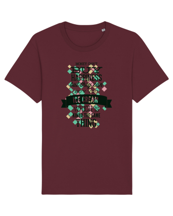 Money Can't Buy Happiness Burgundy