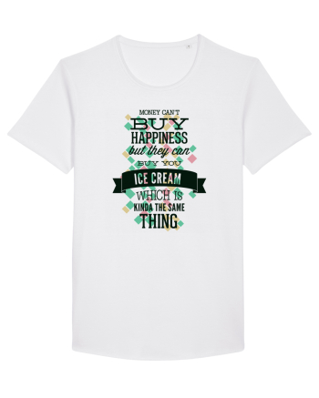 Money Can't Buy Happiness White