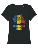 Pentru montaniarzi - Romania 2500 - 13 Varfuri cucerite II Tricou mânecă scurtă guler larg fitted Damă Expresser