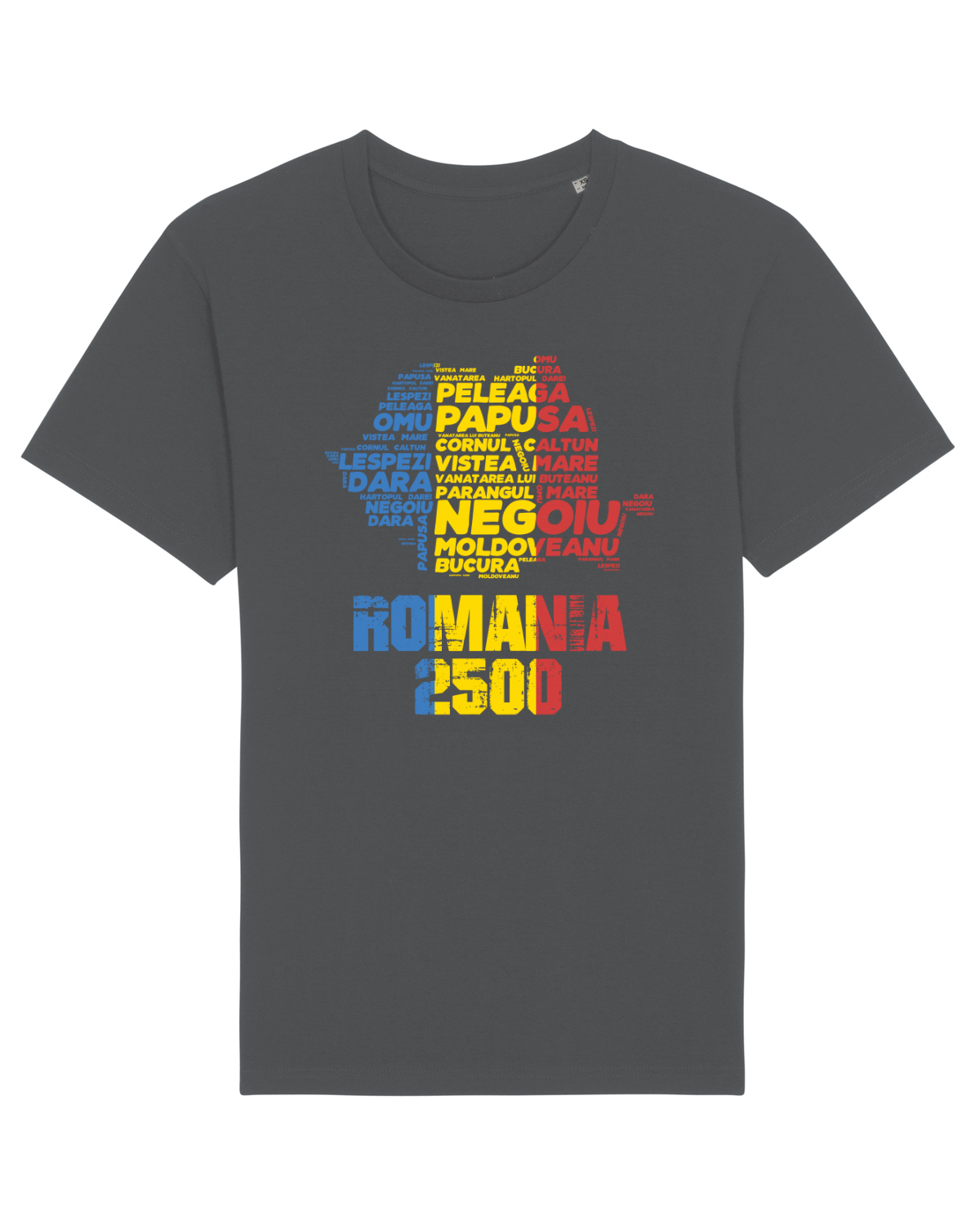Tricou mânecă scurtă Unisex Rocker Anthracite