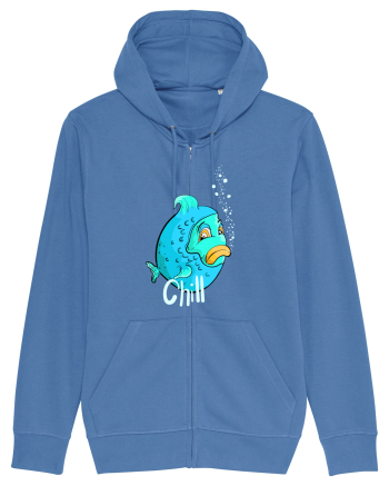 Blue fish chill text Bright Blue