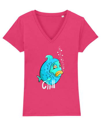 Blue fish chill text Raspberry