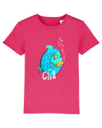 Blue fish chill text Tricou mânecă scurtă  Copii Mini Creator