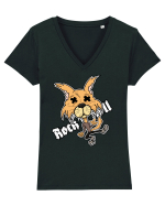 Rock and Roll coyote Tricou mânecă scurtă guler V Damă Evoker