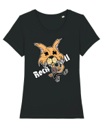 Rock and Roll coyote Tricou mânecă scurtă guler larg fitted Damă Expresser