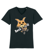Rock and Roll coyote Tricou mânecă scurtă guler V Bărbat Presenter