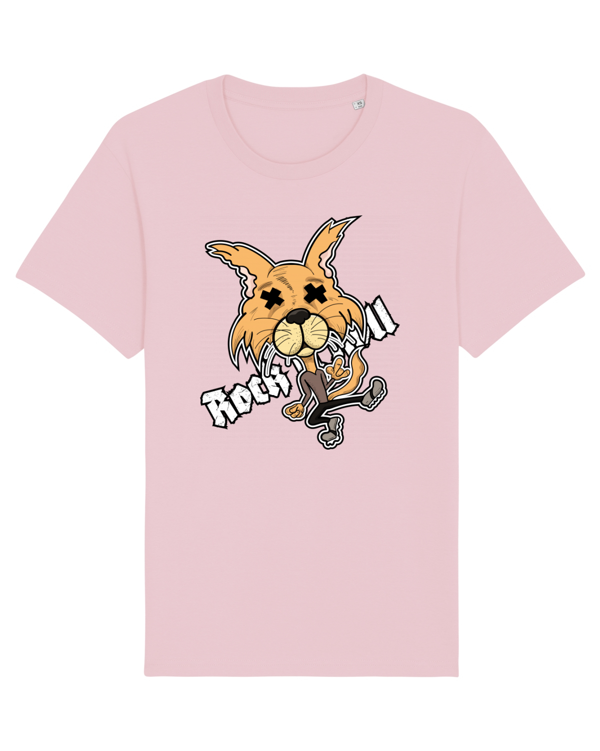 Tricou mânecă scurtă Unisex Rocker Cotton Pink