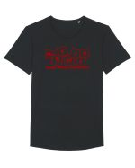 Motivation Hard Work Elements Tricou mânecă scurtă guler larg Bărbat Skater
