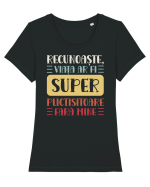 Recunoaște! Tricou mânecă scurtă guler larg fitted Damă Expresser