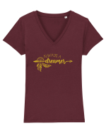 Always A Dreamer Tricou mânecă scurtă guler V Damă Evoker