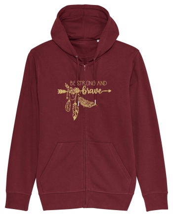 Be Strong And Brave Burgundy