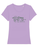 Be Strong And Brave Tricou mânecă scurtă guler larg fitted Damă Expresser