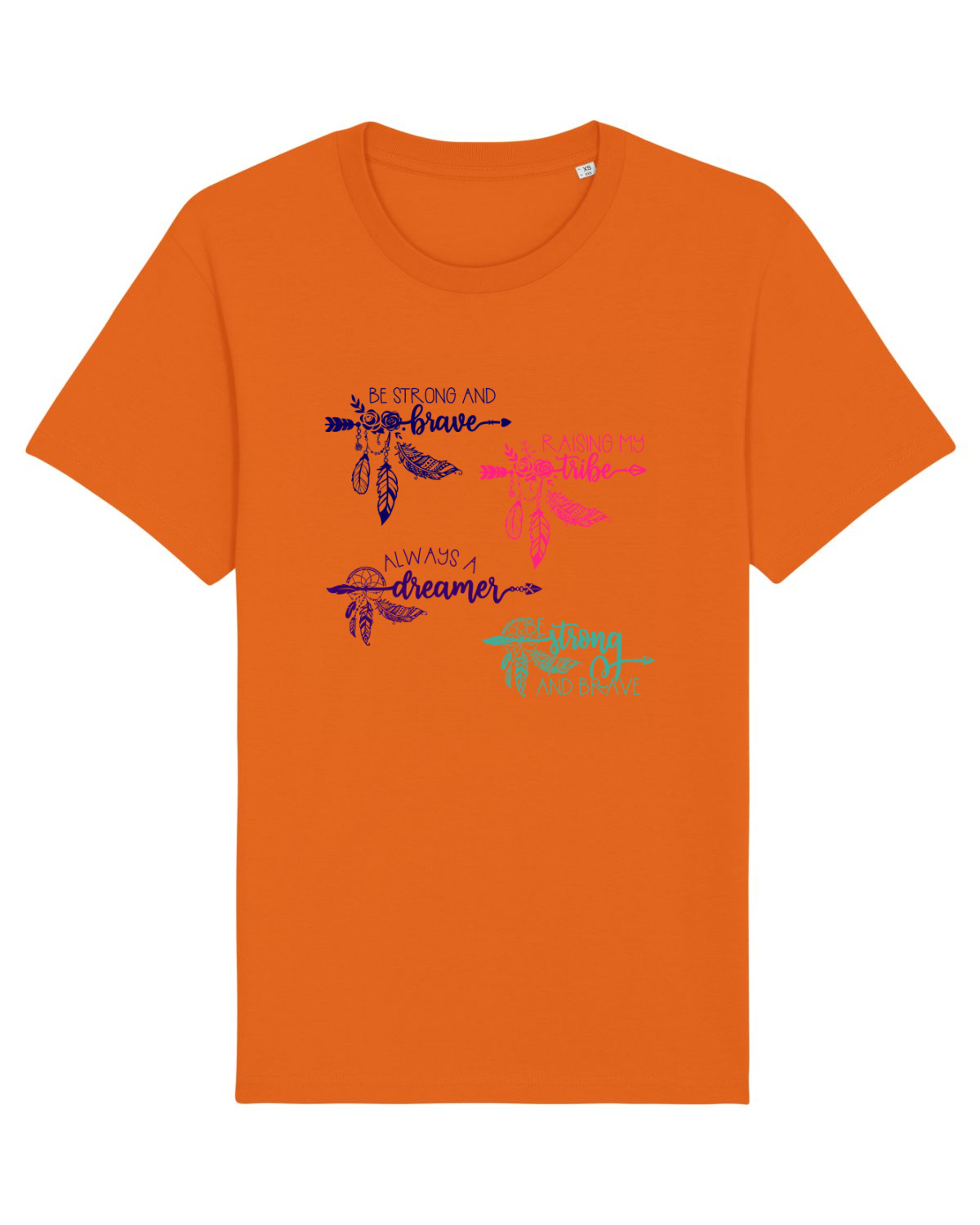Tricou mânecă scurtă Unisex Rocker Bright Orange