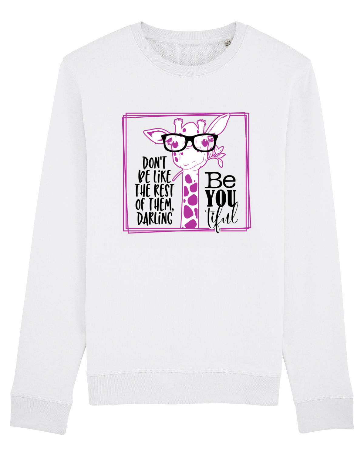 Bluză mânecă lungă Unisex Rise White