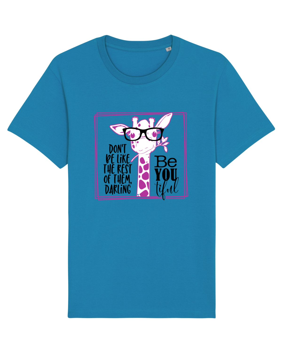 Tricou mânecă scurtă Unisex Rocker Azur