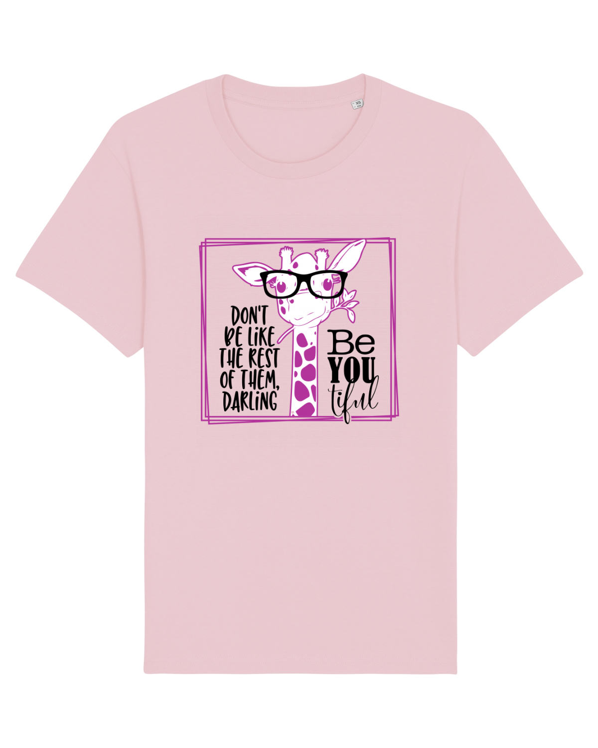 Tricou mânecă scurtă Unisex Rocker Cotton Pink