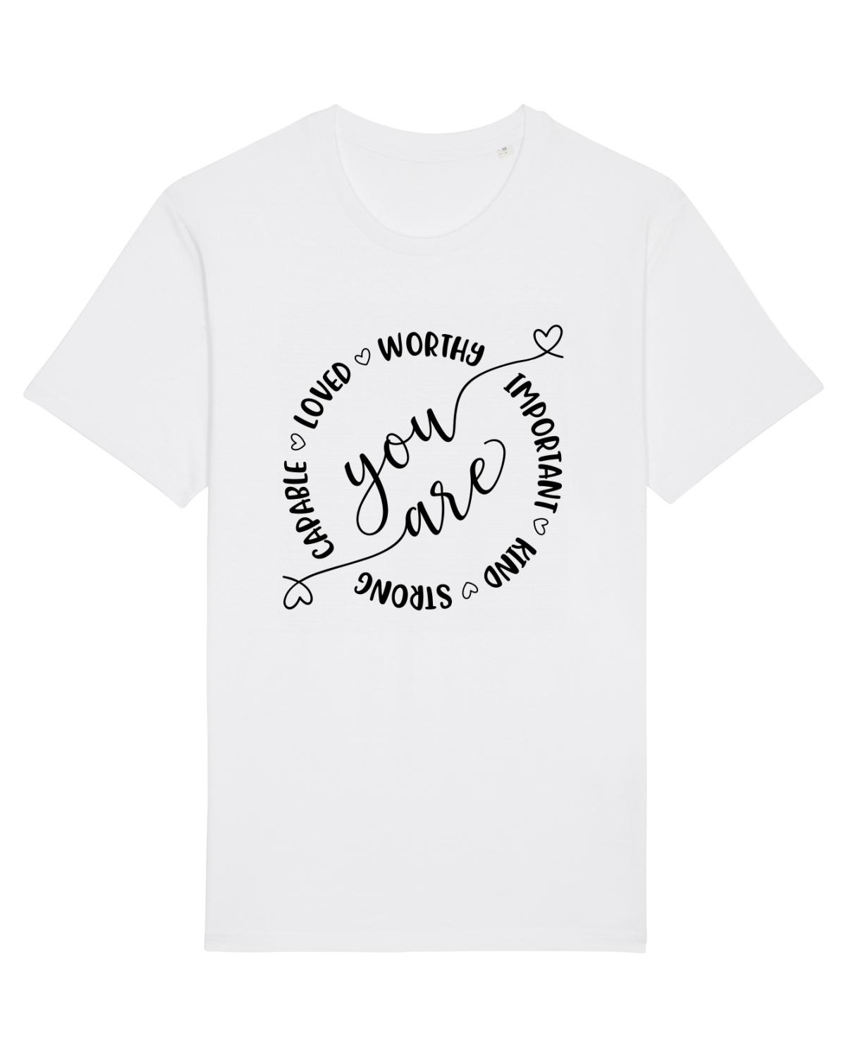 Tricou mânecă scurtă Unisex Rocker White