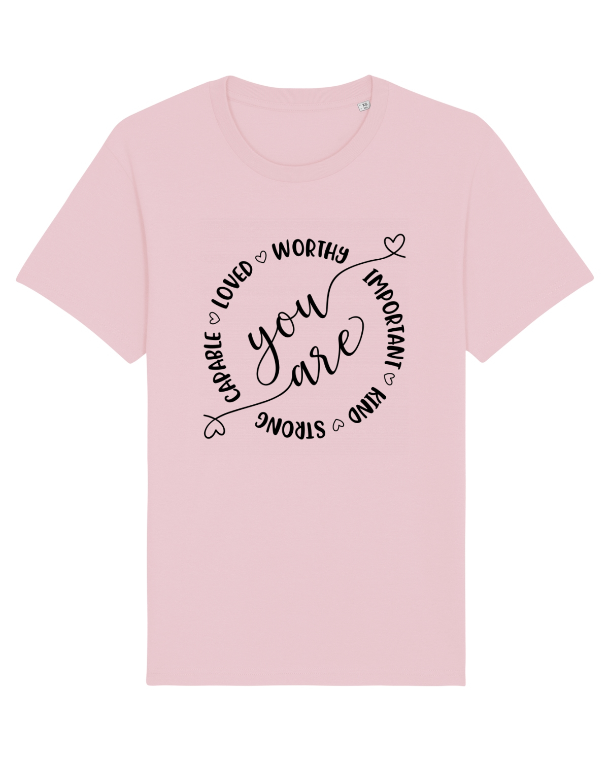 Tricou mânecă scurtă Unisex Rocker Cotton Pink