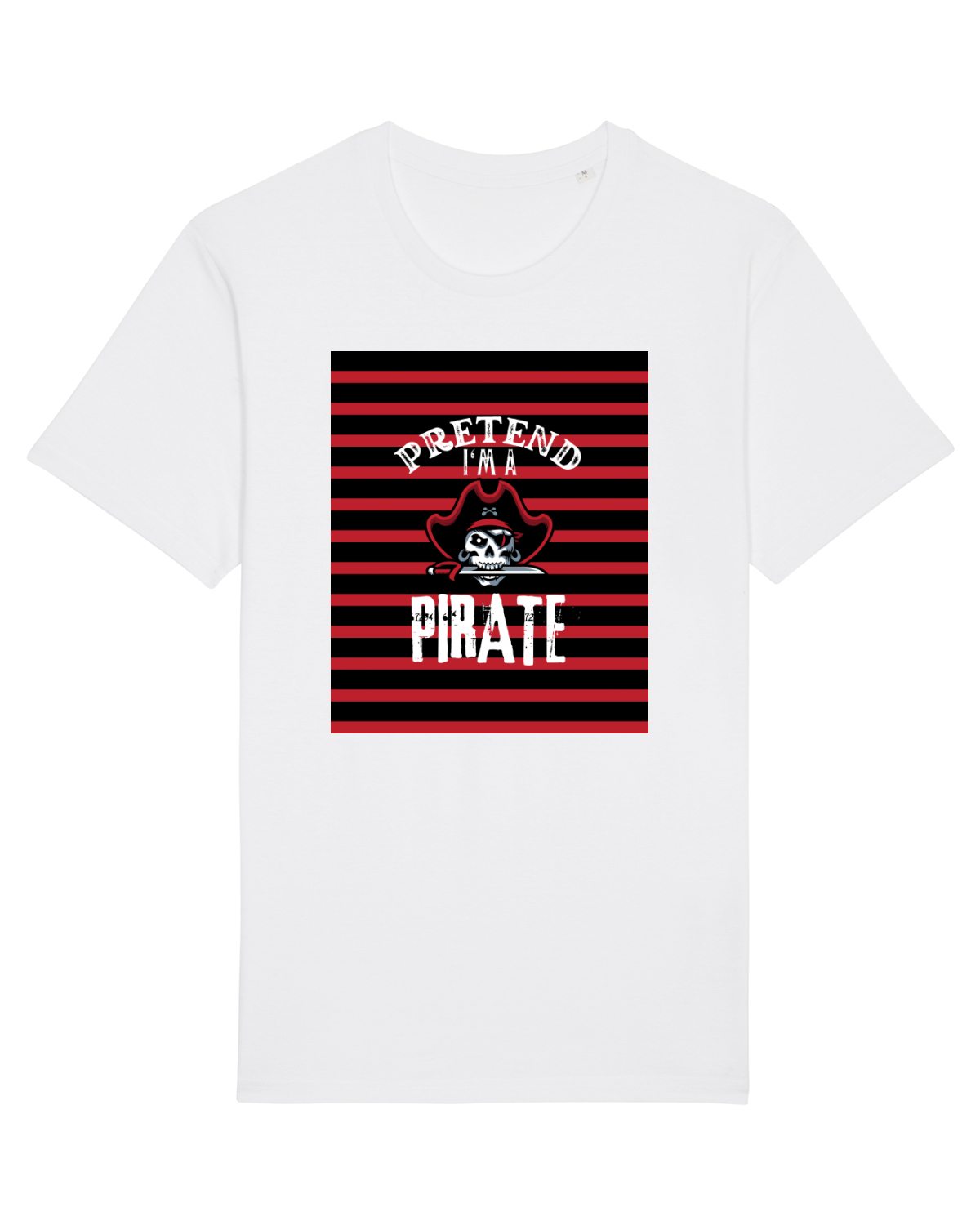 Tricou mânecă scurtă Unisex Rocker White