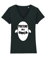 Pretend I'm A Orca Tricou mânecă scurtă guler V Damă Evoker