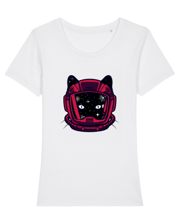 Astronaut Space Cat White