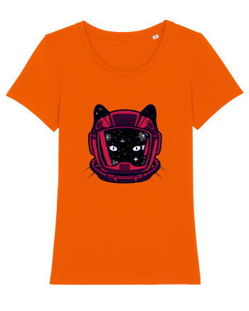 Astronaut Space Cat Bright Orange