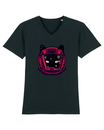 Astronaut Space Cat Black
