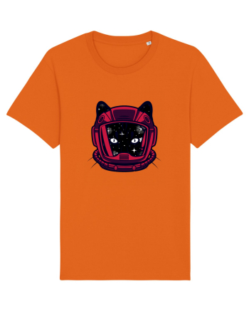 Astronaut Space Cat Bright Orange