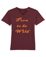 Porn to be wild Tricou mânecă scurtă guler V Bărbat Presenter
