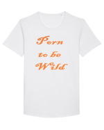 Porn to be wild Tricou mânecă scurtă guler larg Bărbat Skater