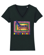 Donkey business Tricou mânecă scurtă guler V Damă Evoker