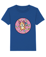 Kawaii Corgi Drinking Boba Tea Tricou mânecă scurtă  Copii Mini Creator