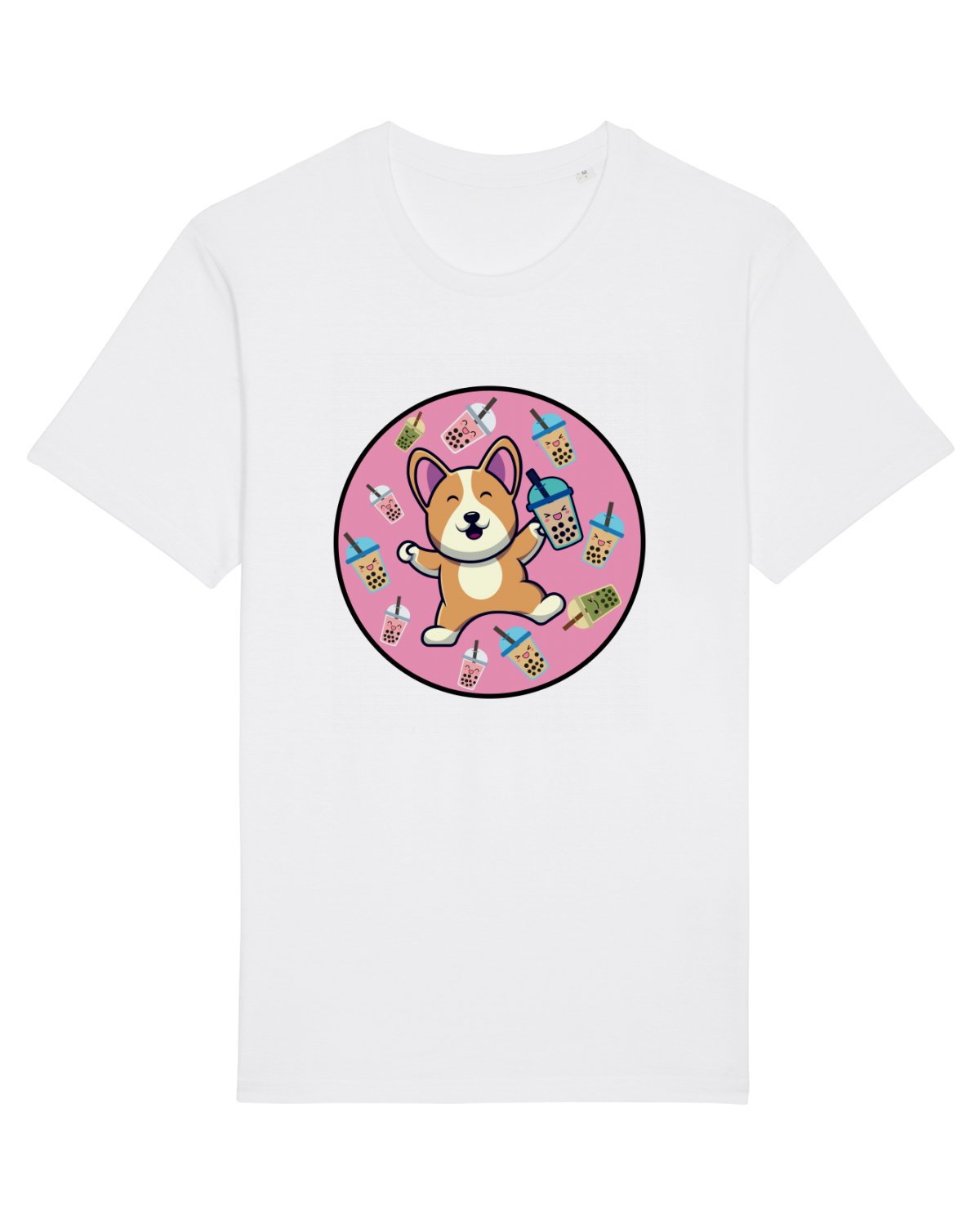 Tricou mânecă scurtă Unisex Rocker White