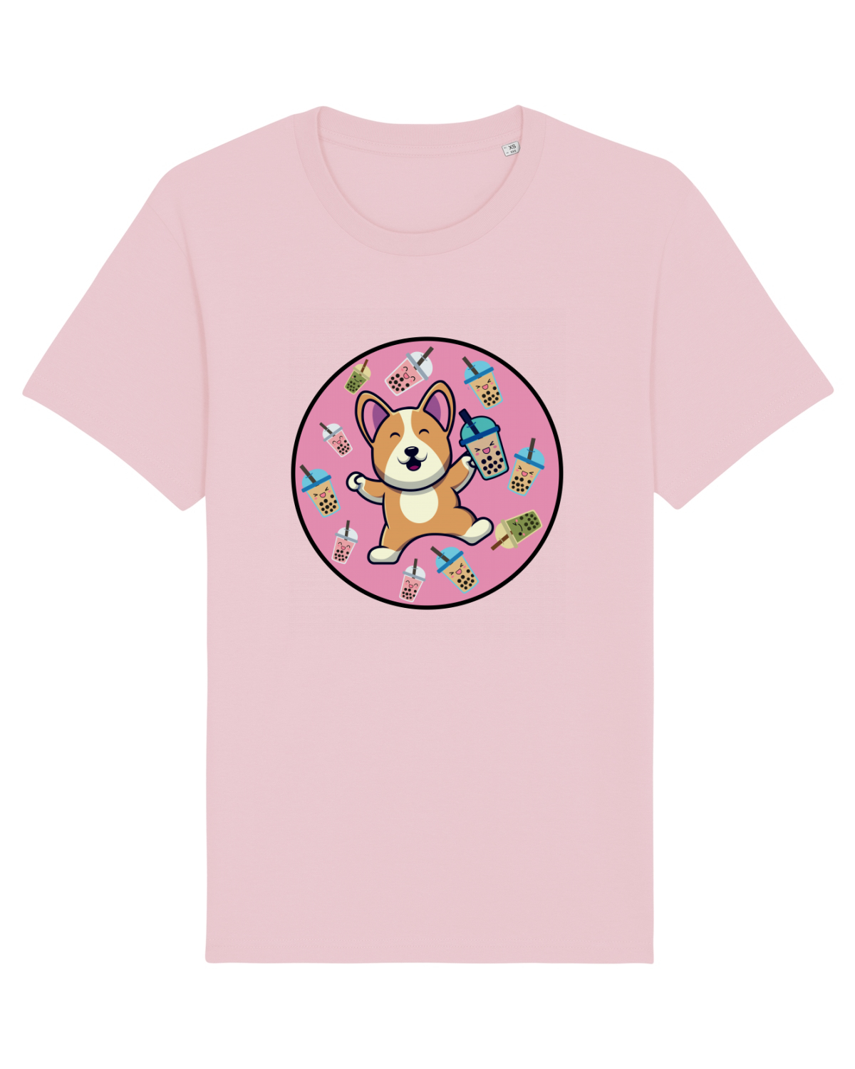 Tricou mânecă scurtă Unisex Rocker Cotton Pink