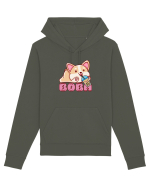 Kawaii Corgi Drinking Boba Tea Hanorac Unisex Drummer