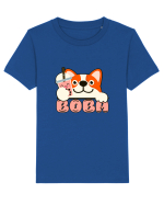 Kawaii Corgi Drinking Boba Tea Tricou mânecă scurtă  Copii Mini Creator