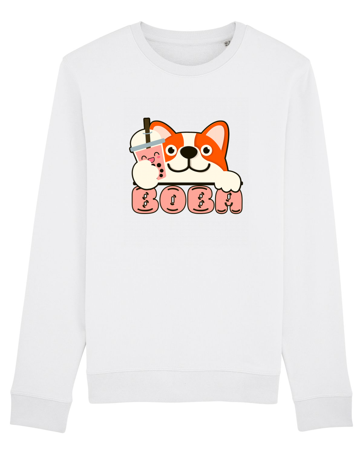 Bluză mânecă lungă Unisex Rise White