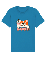 Kawaii Corgi Drinking Boba Tea Tricou mânecă scurtă Unisex Rocker