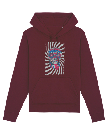 American Sugar Skull Burgundy