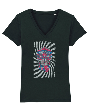 American Sugar Skull Black