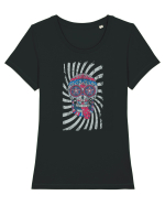 American Sugar Skull Tricou mânecă scurtă guler larg fitted Damă Expresser