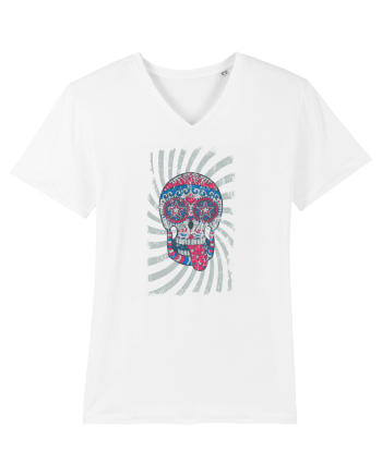 American Sugar Skull White