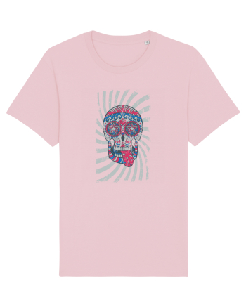 American Sugar Skull Cotton Pink