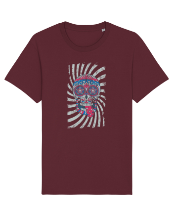 American Sugar Skull Burgundy