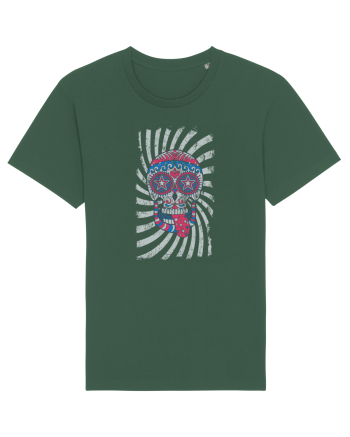 American Sugar Skull Bottle Green