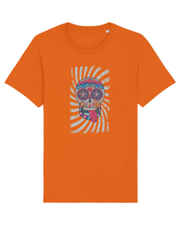 American Sugar Skull Bright Orange