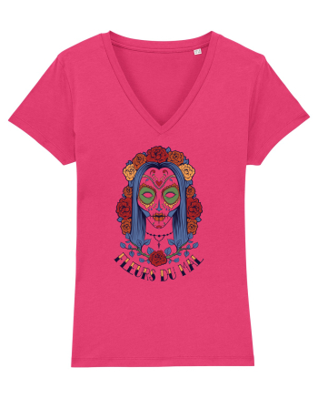 Fleurs Du Mal Woman Skull Raspberry