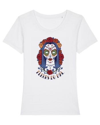 Fleurs Du Mal Woman Skull White