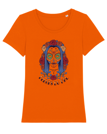 Fleurs Du Mal Woman Skull Bright Orange